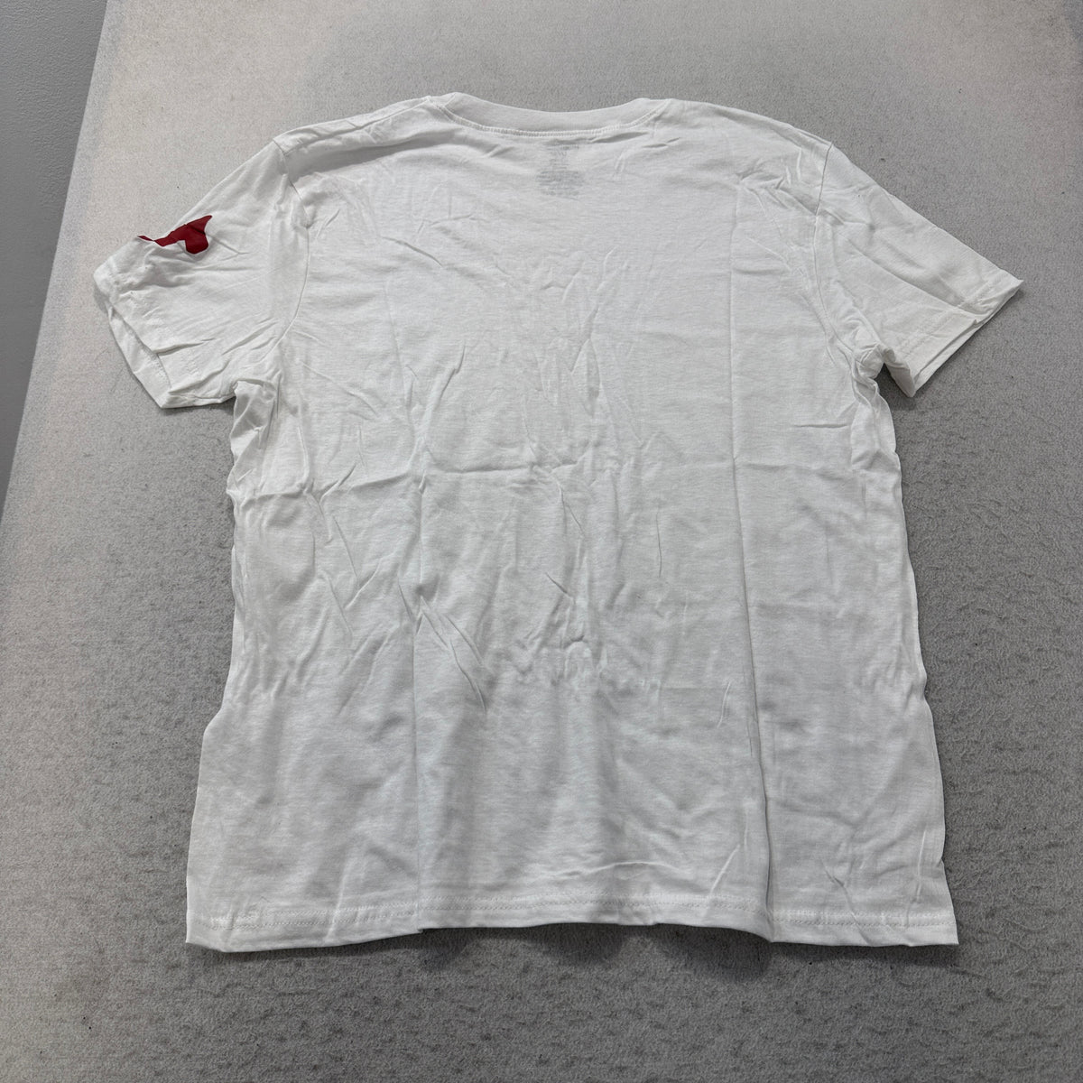 True Religion Red Horseshoe Logo Crew Neck T-Shirt White Size L photo 2
