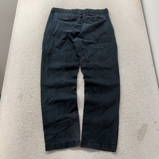 Tommy Hilfiger Chino Pants Men's Navy Blue Cotton Straight Leg Classic Size 34x30 photo 2