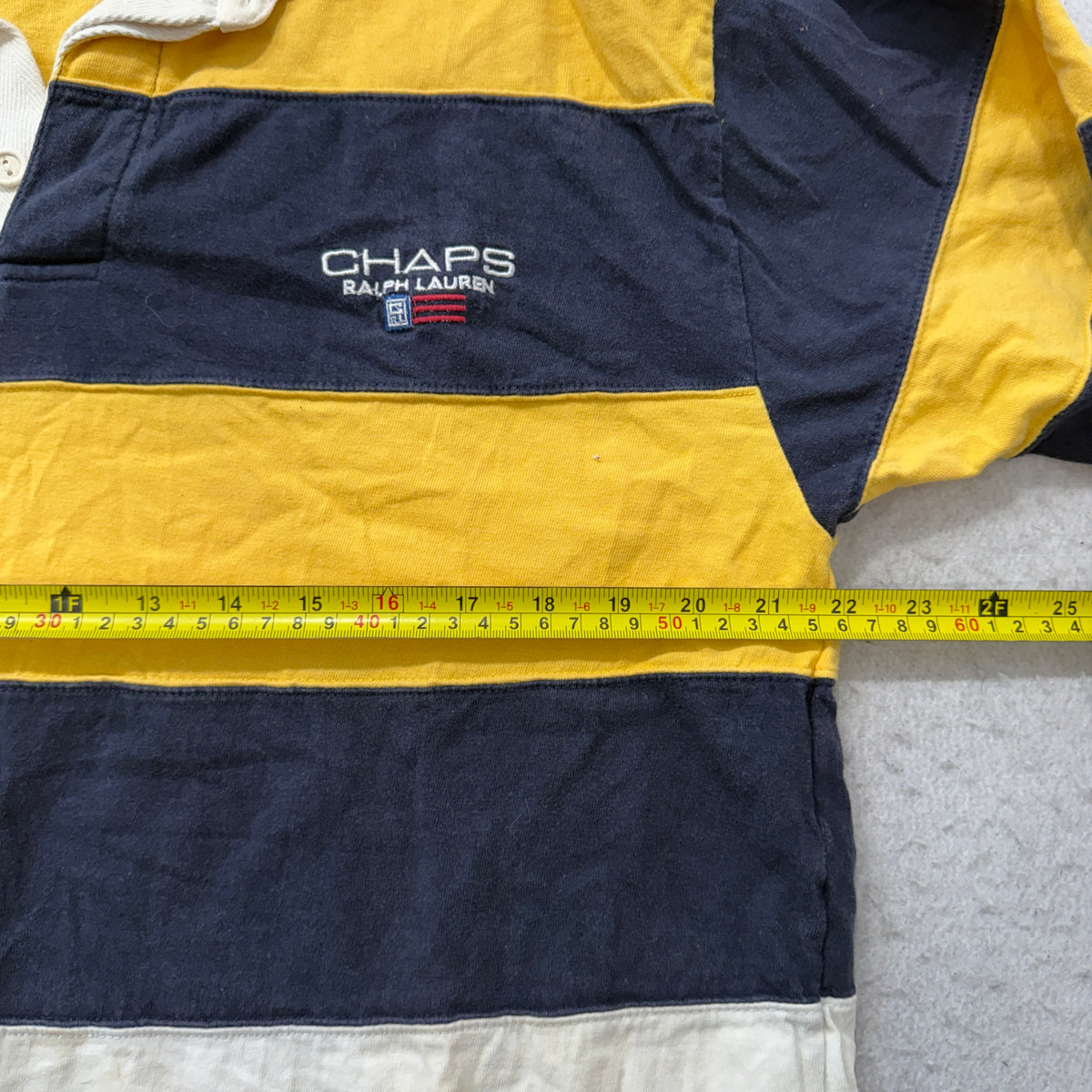 Chaps Ralph Lauren rugby polo chest measurement