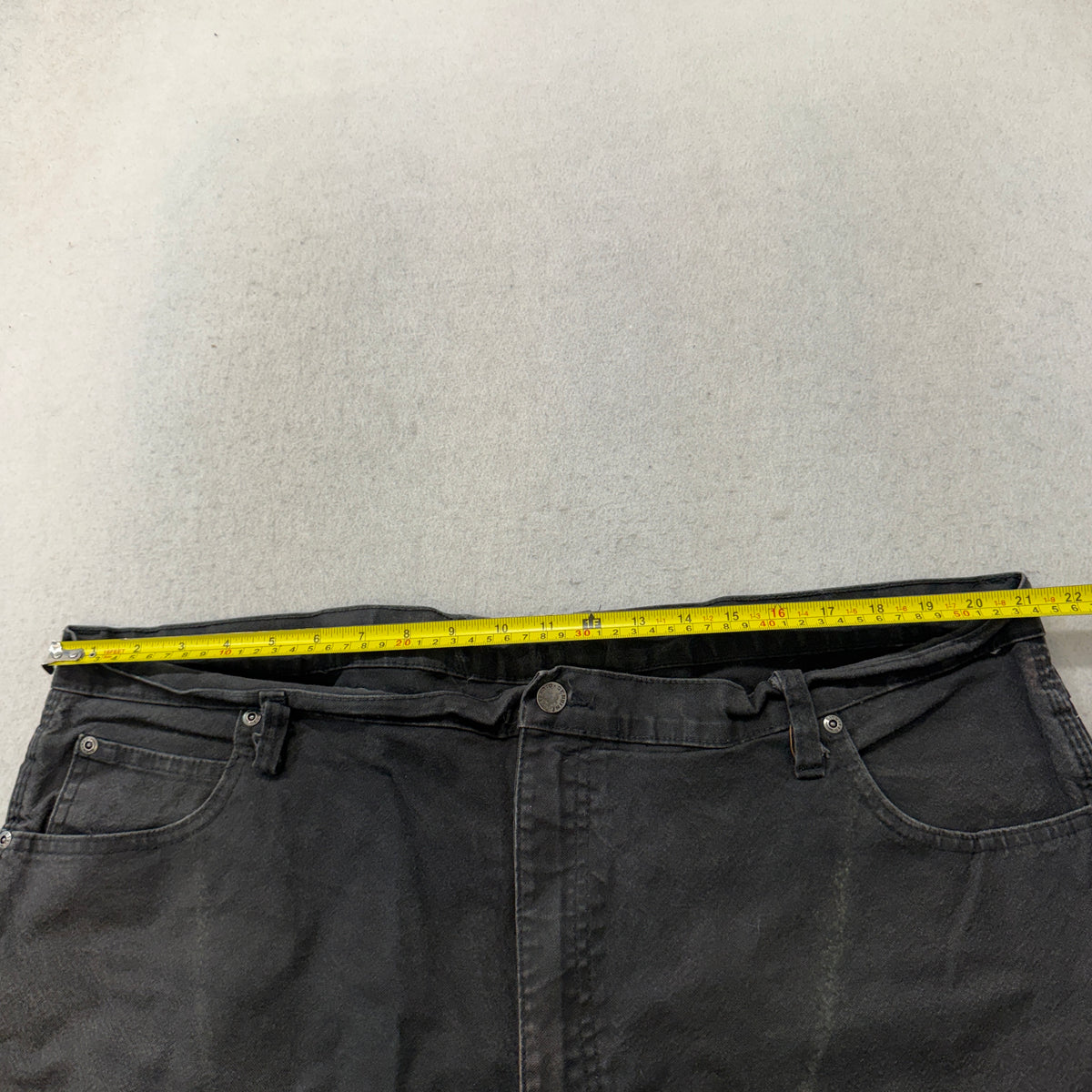 Dickies Carpenter Jeans Men's Black Washed Denim Relaxed Workwear Size 42 photo 4