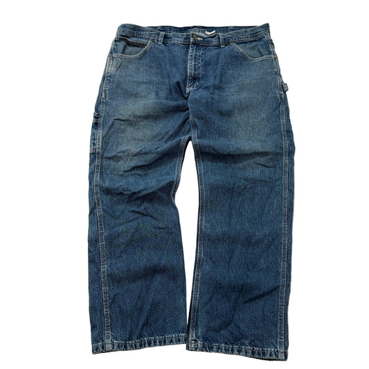 Key Carpenter Jeans Men's Medium Wash Blue Denim Workwear Relaxed Size 40 photo 1