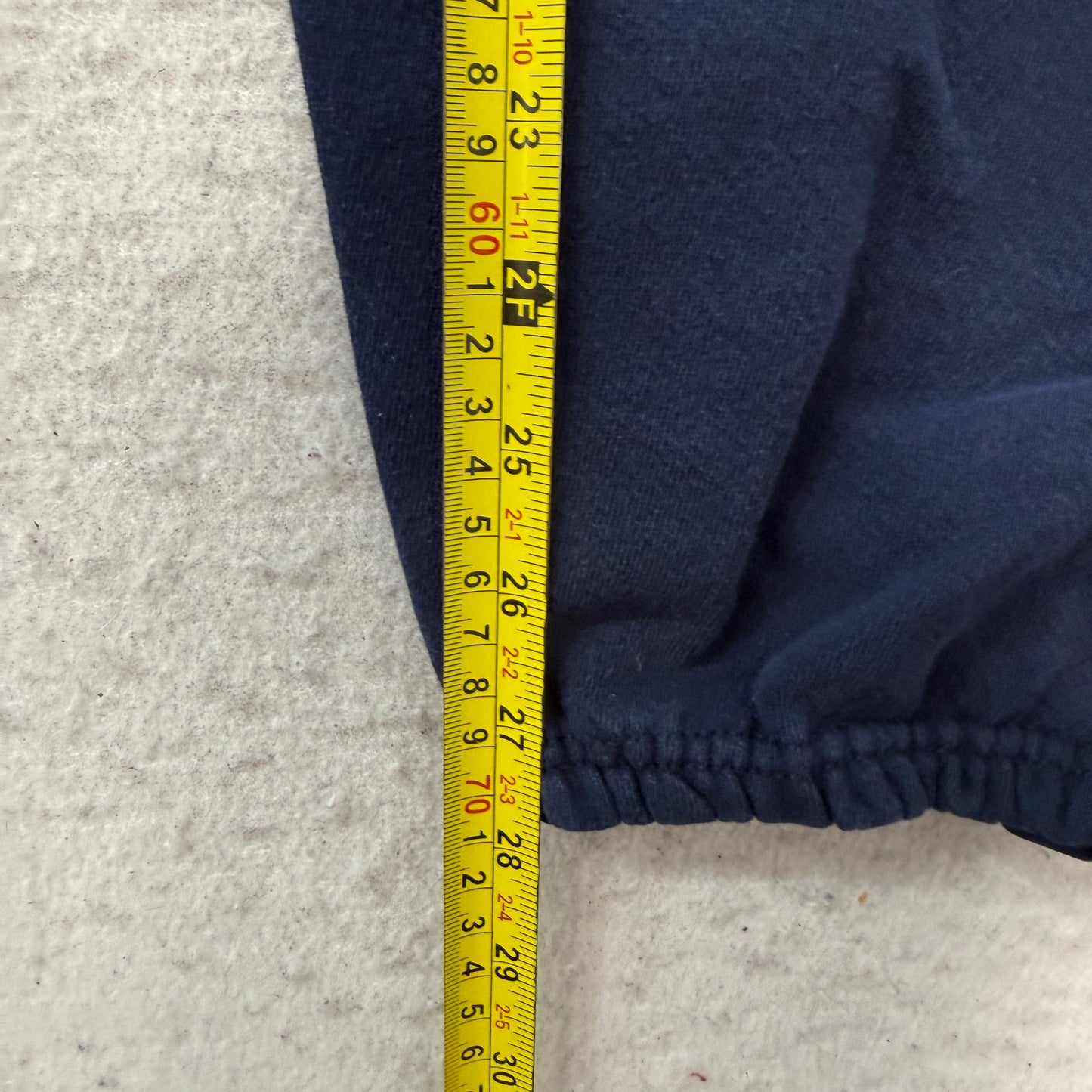 Vintage Cheetah Women's Fleece Navy Blue Sweatpants Pockets Made In USA Size XL