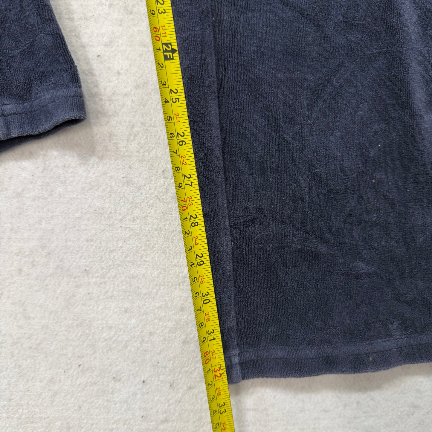 Juicy Couture Women's Navy Blue Velour Flared Track Pant Rhinestones Logo Size M