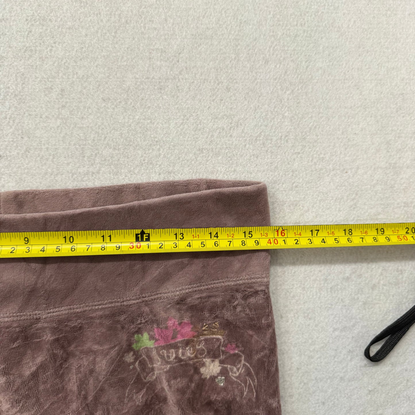 Vintage Juicy Couture Women's Brown Velour Flared Track Pant Loungewear Size S