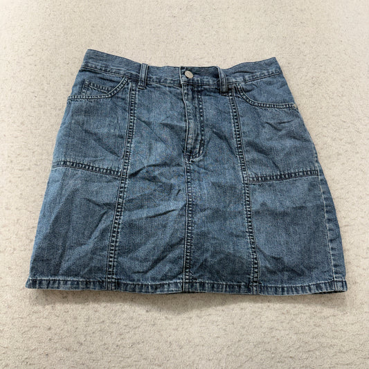 Sonoma Denim Mini Skirt Medium Wash Size 6 photo 1