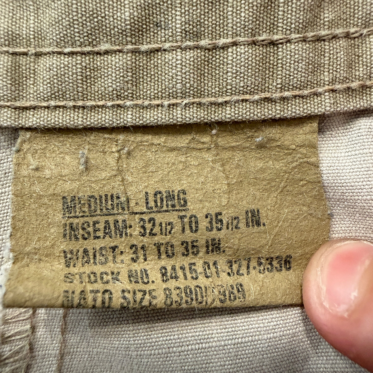 Vintage US Military DCU Men 3-Color Desert Camouflage Cargo Pants - Medium Long