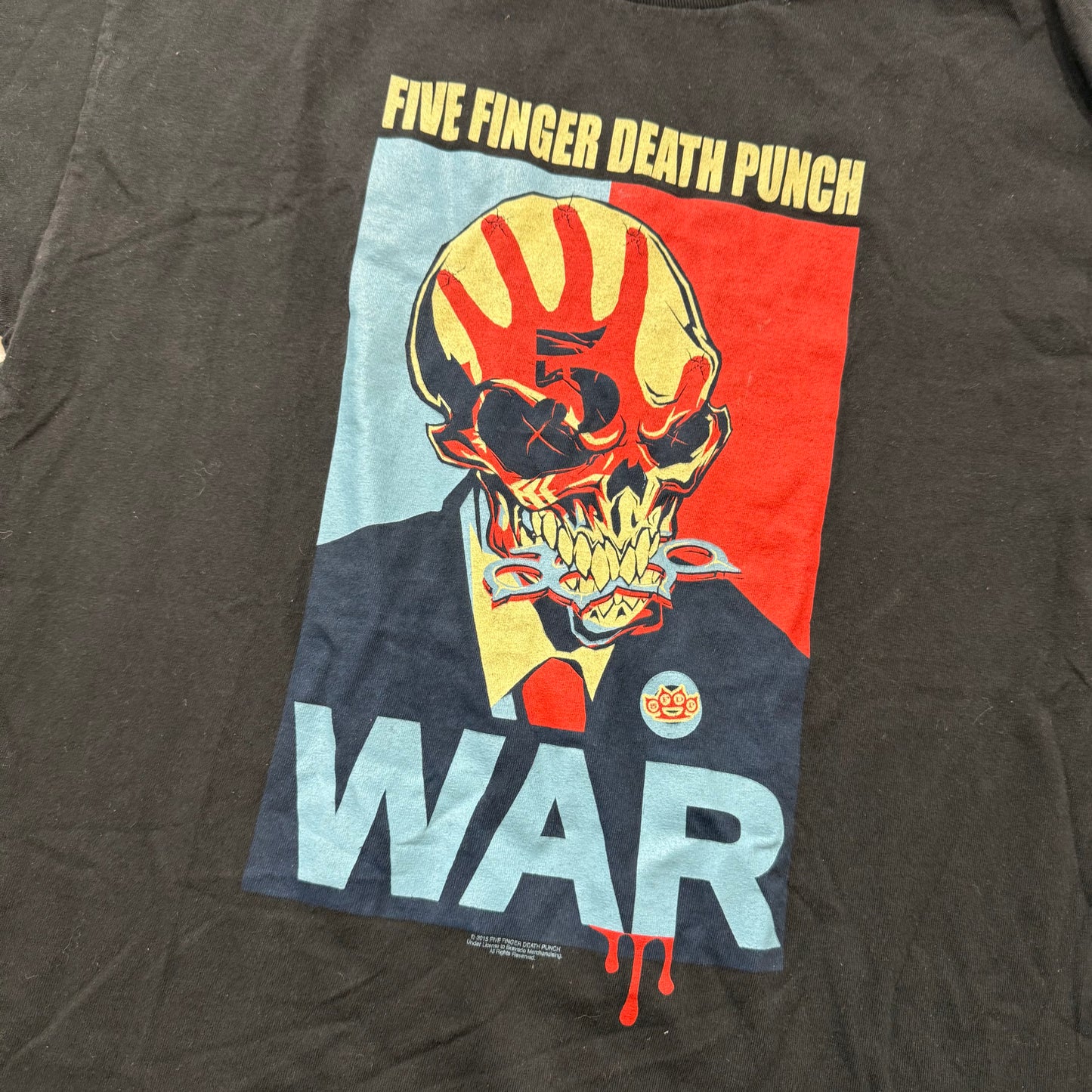 Five Finger Death Punch “WAR” Graphic Band T-Shirt Black Size L
