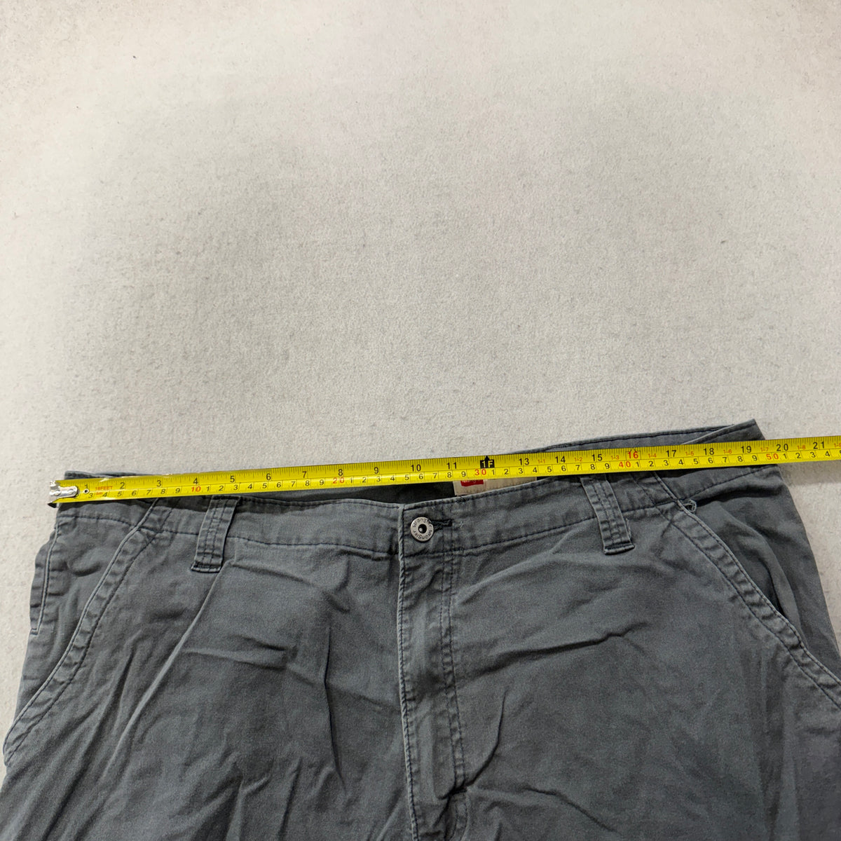 Wrangler Regular Taper Cargo Pants Men's Gray Cotton Utility Pockets Size 42 photo 4