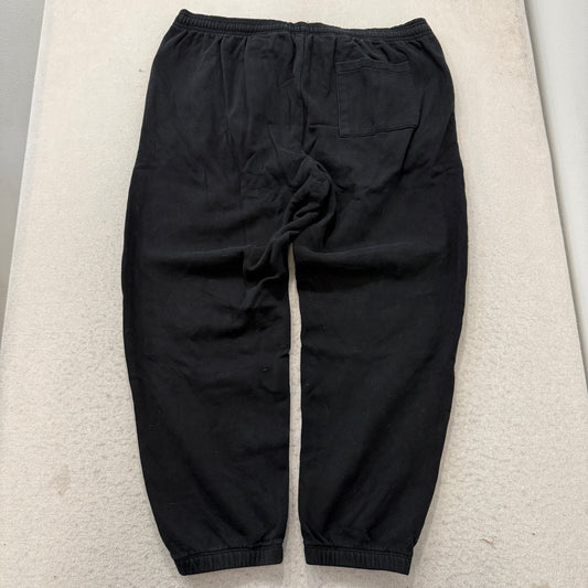 Gap Men's Black Fleece Sweatpants Drawstring Pockets Tapered Leg Casual Size XL