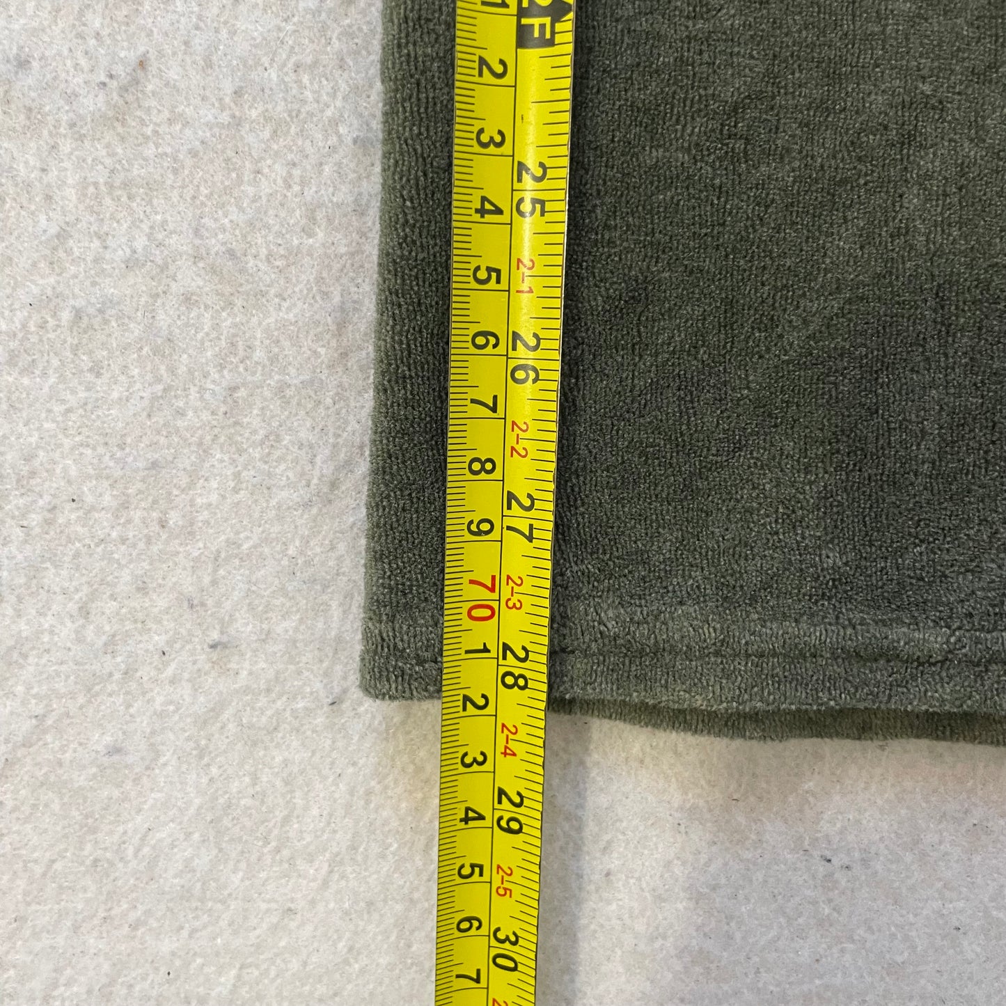 Vintage Juicy Couture Womens Olive Green Velour Flared Leg Track Pant Y2k Size L