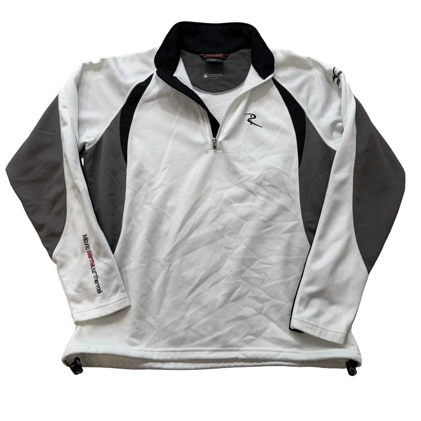 Mizuno Warmalite Men's Multicolor Thermal Pullover Track Jacket 1/4 Zip Size M