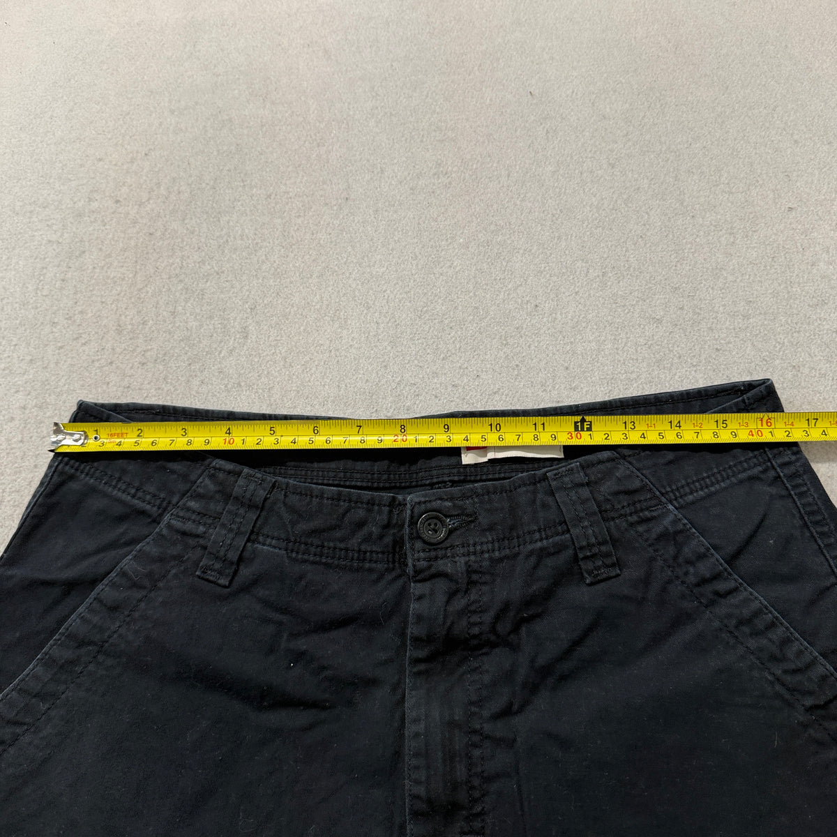 Wrangler Relaxed Fit Cargo Pants Men's Black Cotton Stretch Utility Size 32x32 photo 5
