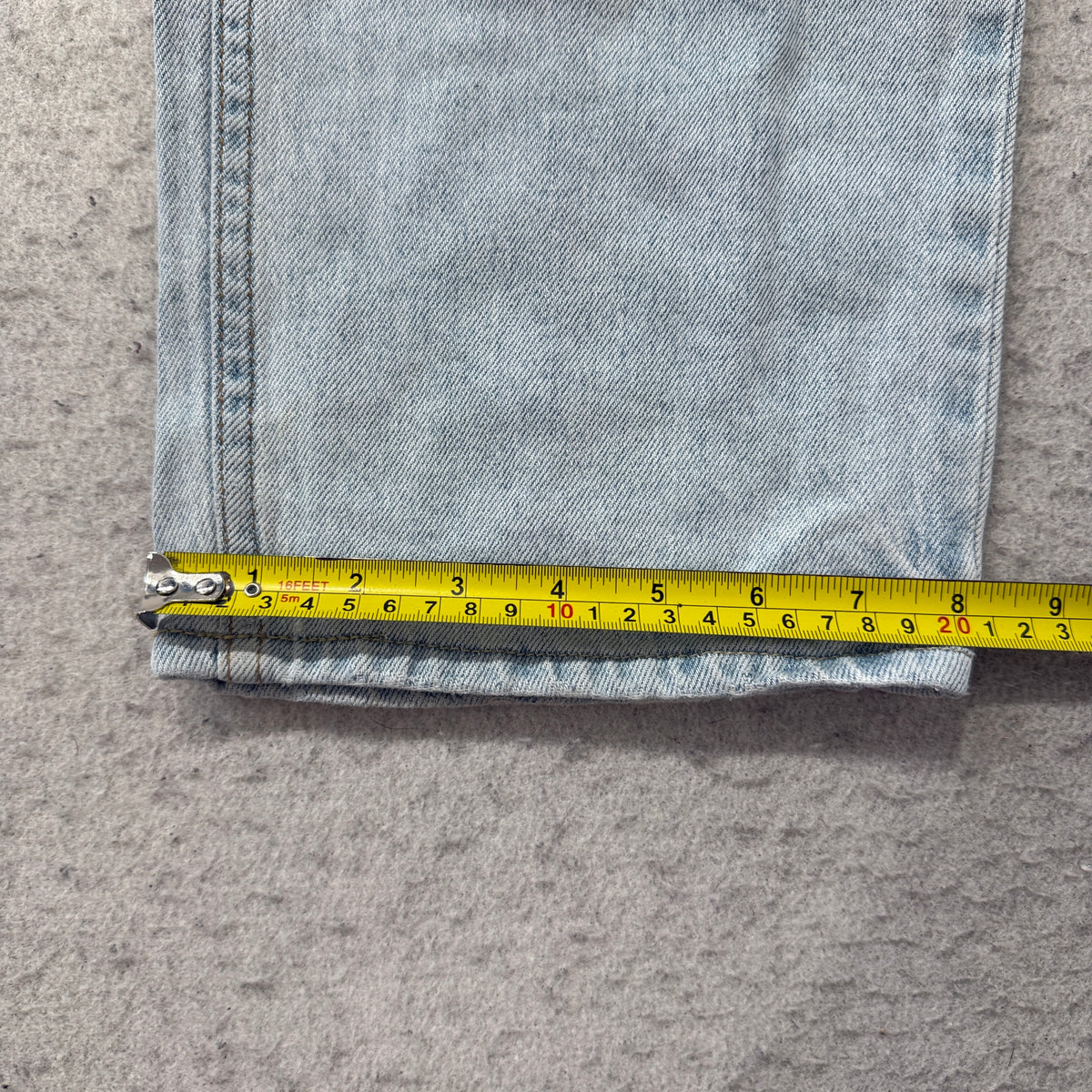 Hollister Baggy Jeans Light Wash Blue Denim Wide Leg Relaxed High Rise Size 29x32 photo 6