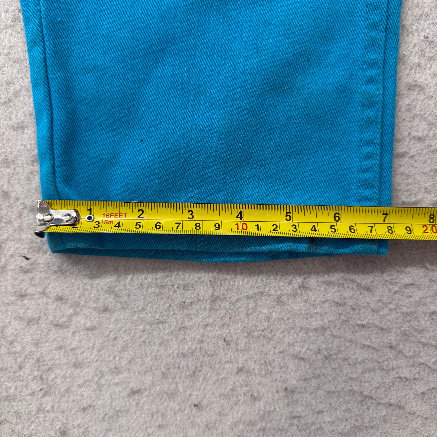 Vintage Wrangler Women's Teal Blue Cotton Jeans Pockets Classic Logo Size W29