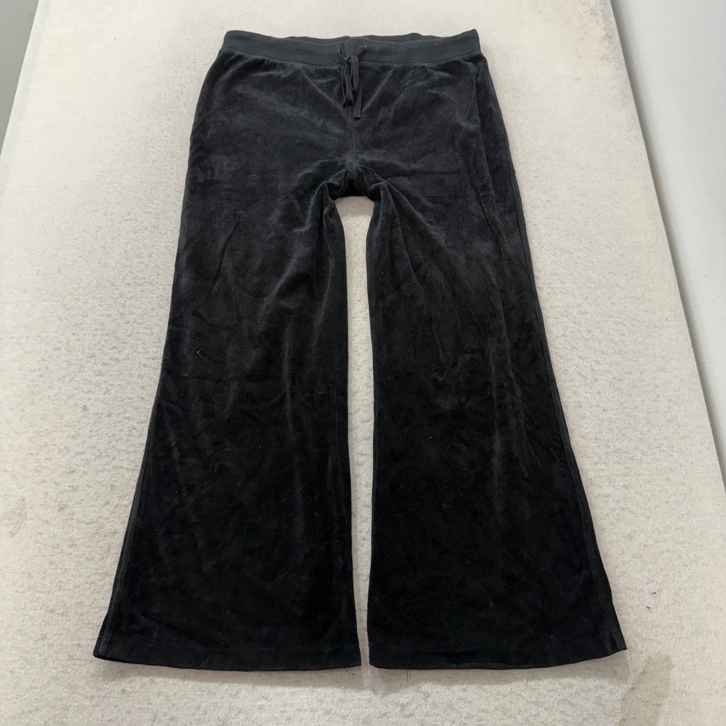 Vintage Juicy Couture Scottie Dogs Women's Black Velour Tracksuit Set Y2K Size L