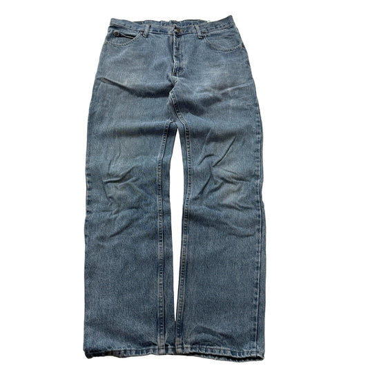 Wrangler Regular Fit Jeans Men's Light Wash Blue Denim Five Pocket Size 36x34 photo 1