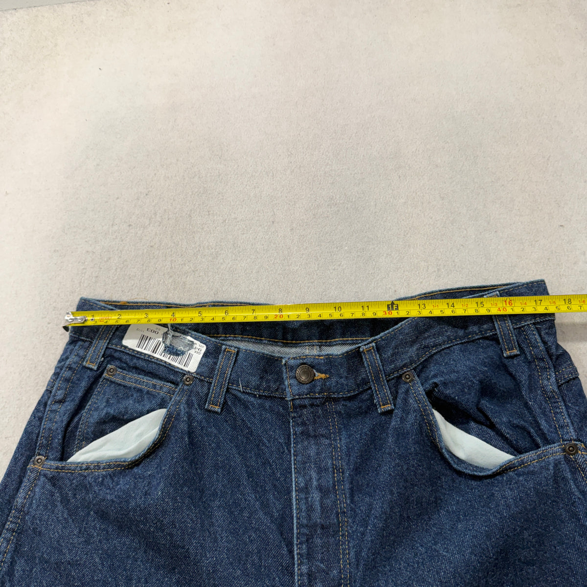 G&K Team Wear Dark Wash Work Jeans Size 38x34 photo 4