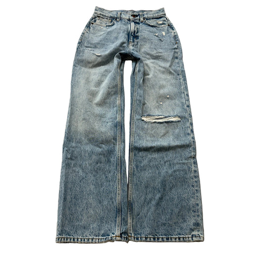 Arizona Jean Women's Blue Denim Highest-Rise Curvy Skater Jeans Classic Size 5