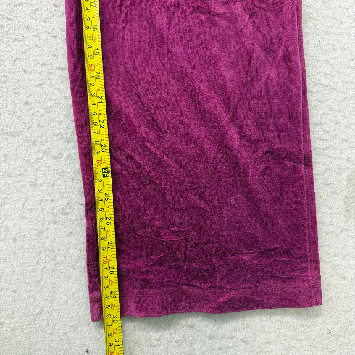 Juicy Couture Women's Magenta Velour Flared Leg Track Pants Loungewear Size M