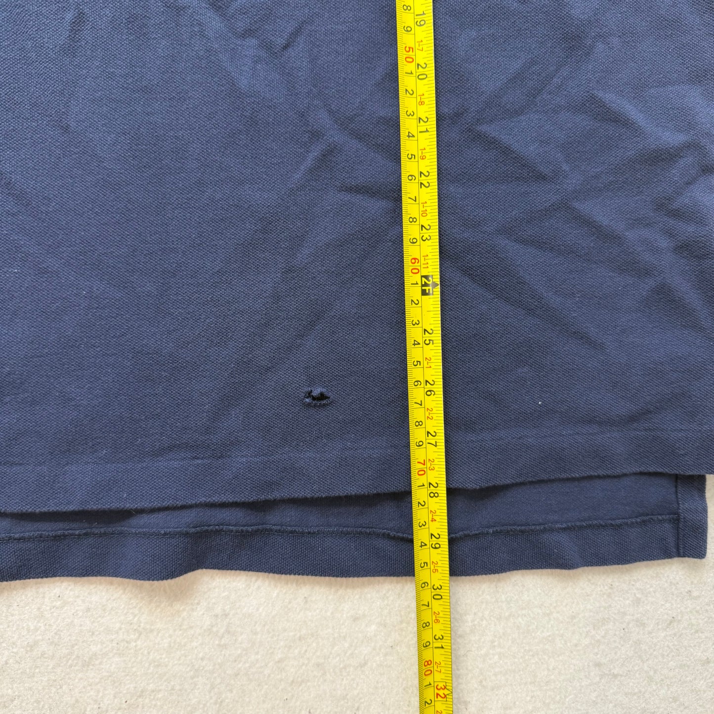 Polo by Ralph Lauren Men's Navy Blue Cotton Polo Shirt Short Sleeves Logo Size M