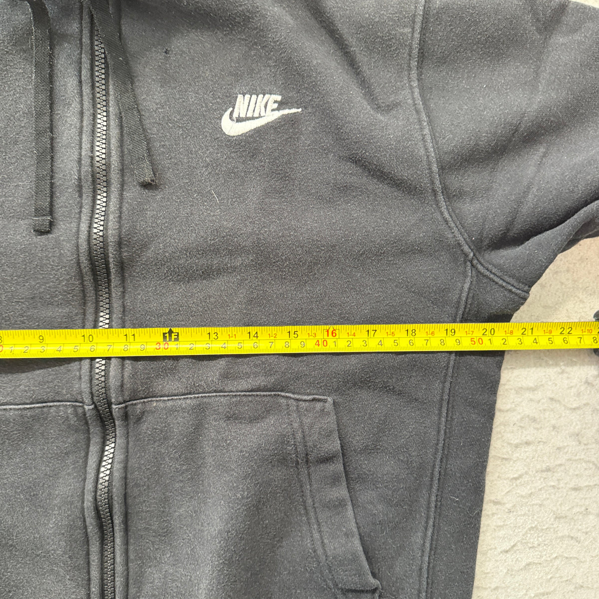 Nike Club Black Full Zip Hoodie Size S photo 4