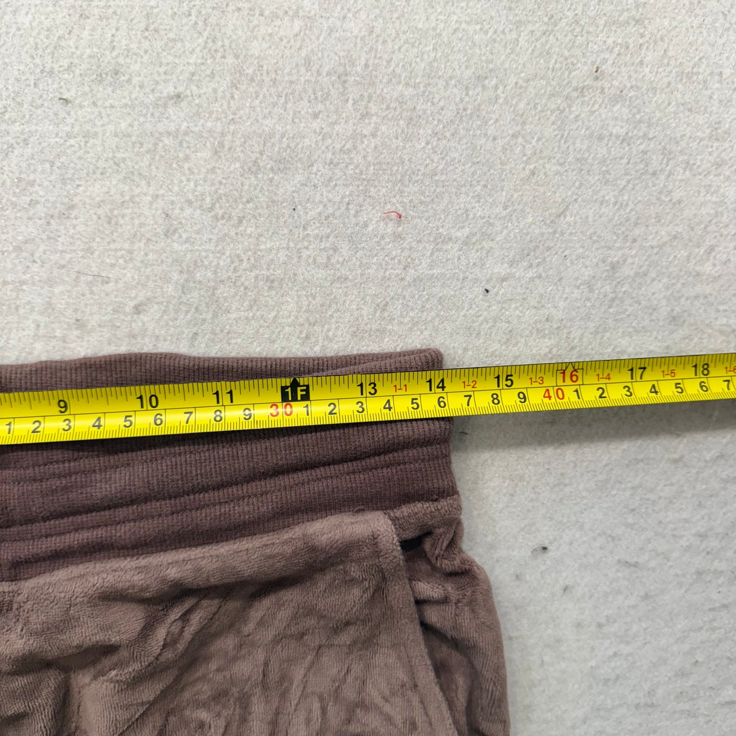 Vintage Juicy Couture Women Brown Velour Flared Leg Track Pant Drawstring Size S