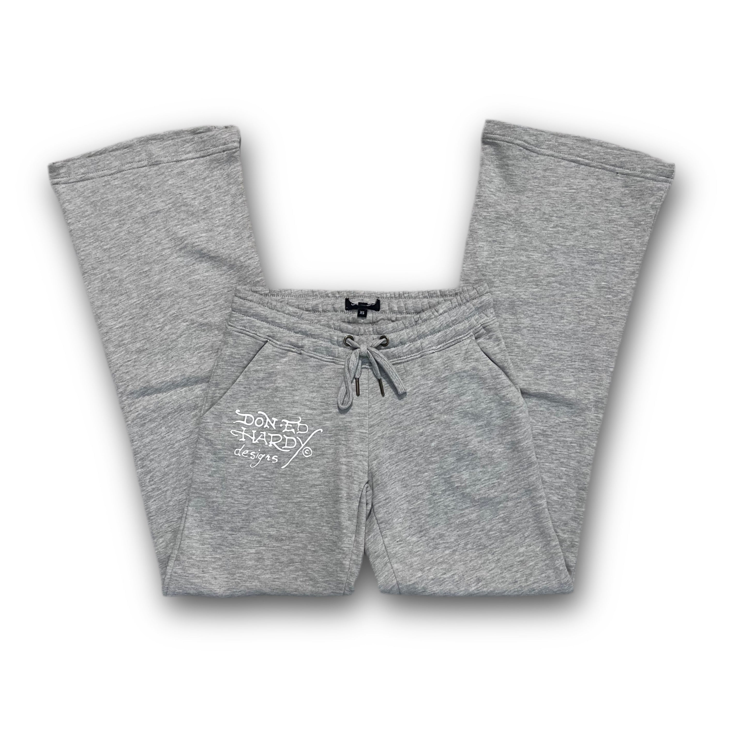 ED HARDY “Tiger Roar” GREY FLARE PANTS
