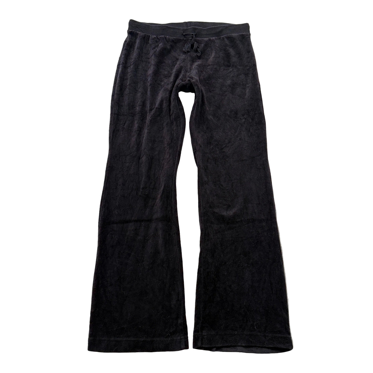 Juicy Couture black velour flare track pants size M SKU 1351