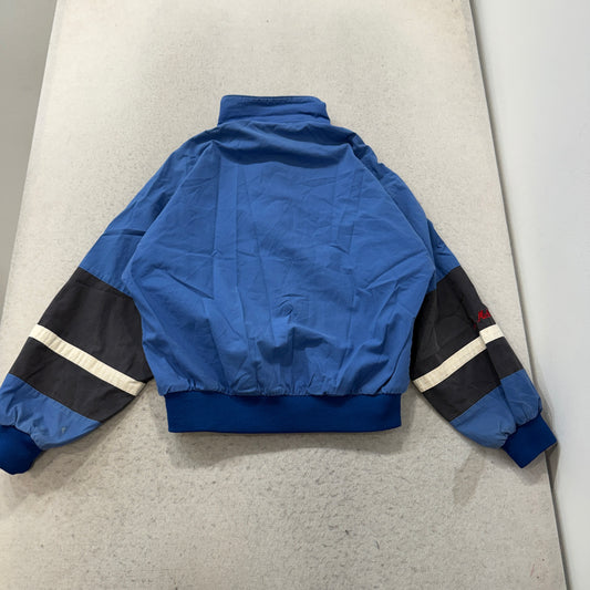 Ownco Marketing Vintage Blue Bomber Jacket Safety Embroidered USA Size L photo 2