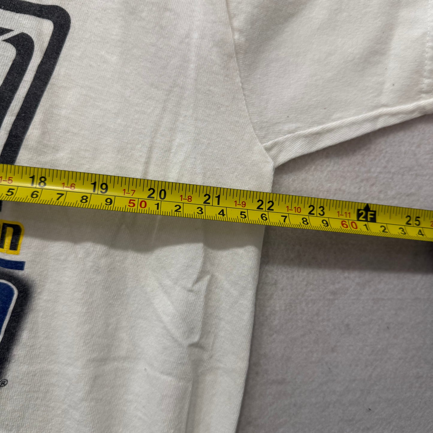 Jimmie Johnson #48 NASCAR 2007 Champion White Cotton T-Shirt Nextel Cup Size XL