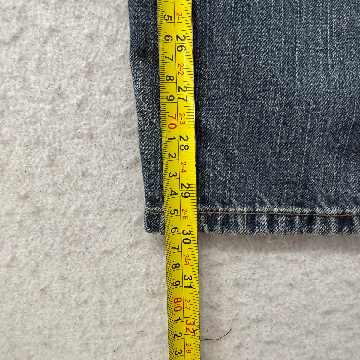 Levi's Denizen 299 Men's Blue Denim Jeans Loose Fit Zip-Fly Pockets Size W38