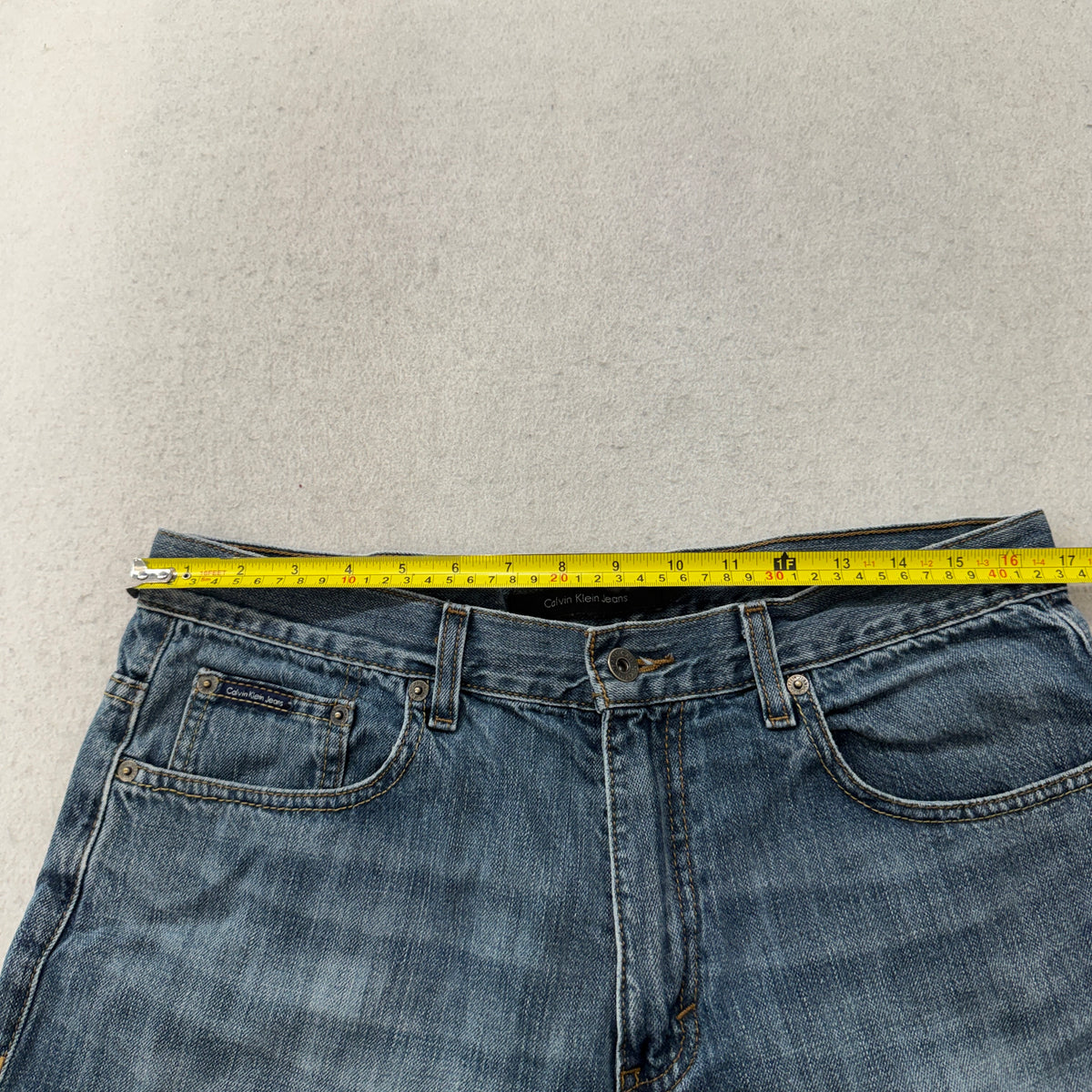 Calvin Klein Jeans Medium Wash Straight Leg Jeans Size 34 photo 4