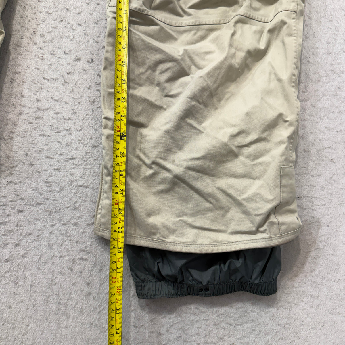 Burton Snowboard Pants Men's Khaki Beige Insulated Cargo Ski Snow Size XL photo 5