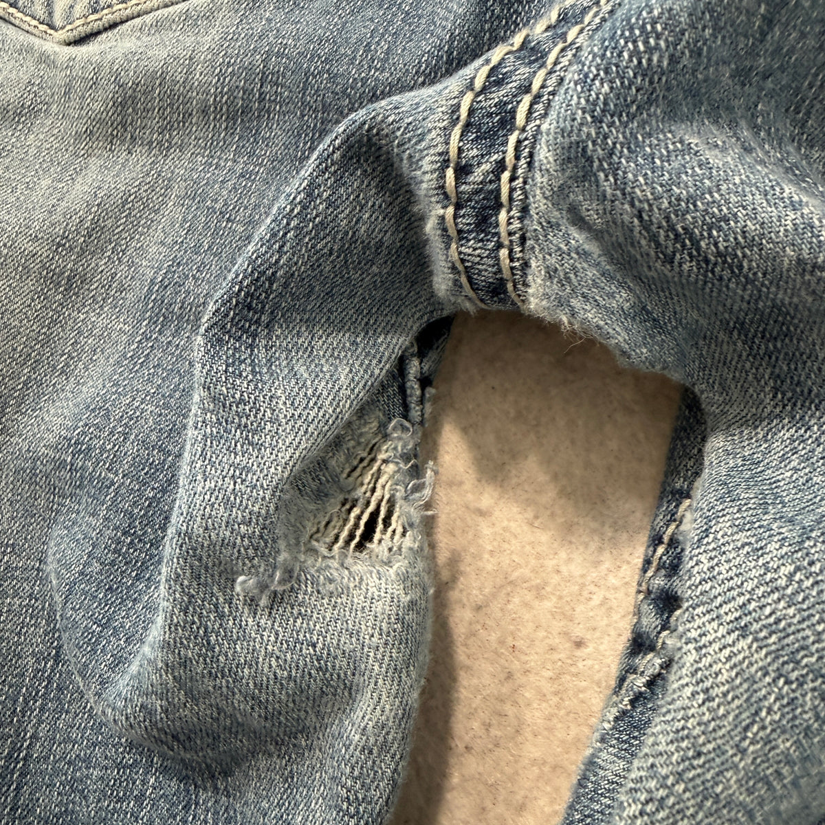 Premiere by rue21 Women Blue Denim Bootcut Jeans Embellished Pockets Size 13/14R