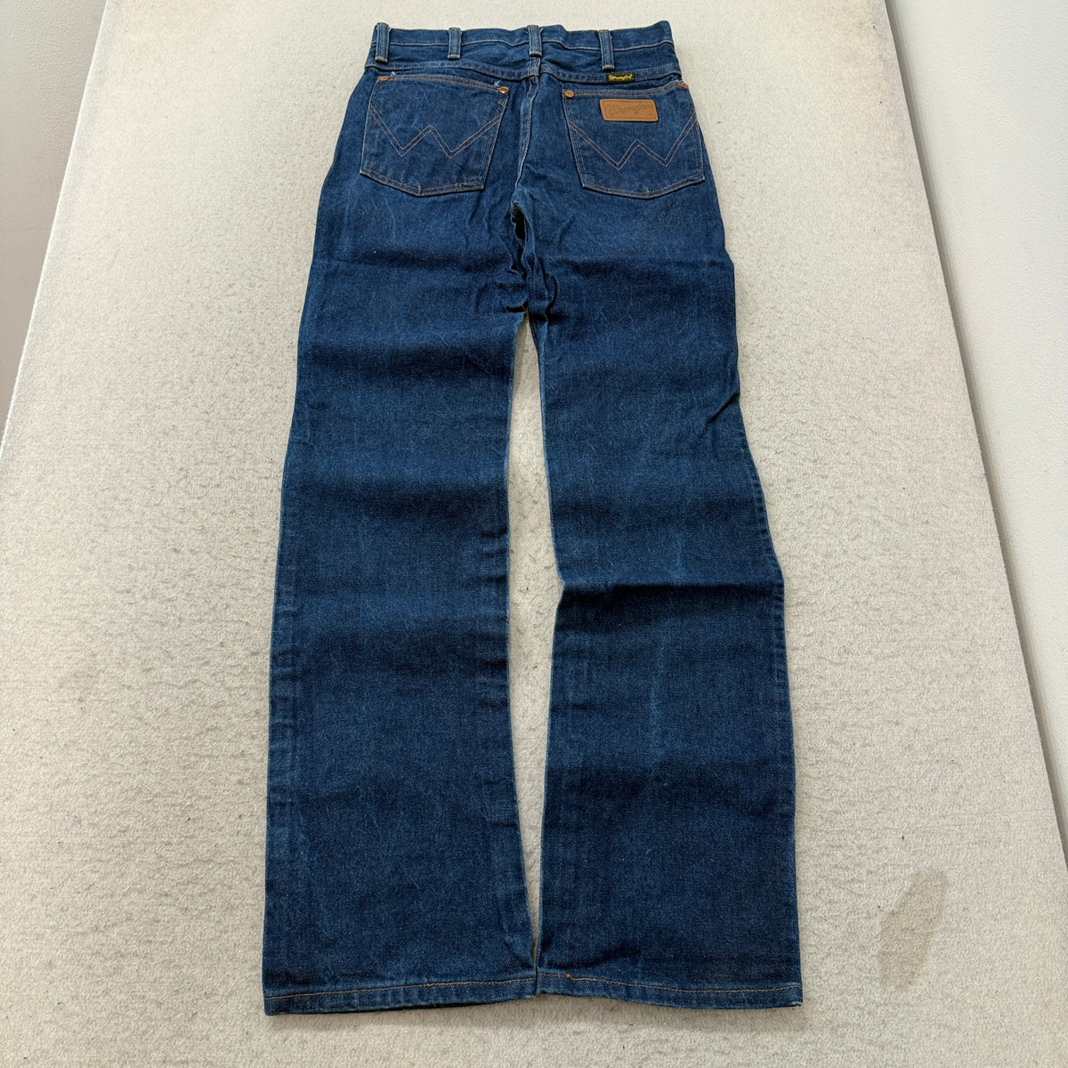 Vintage Wrangler 936DEN Slim Fit Cowboy Jeans Men's Dark Rinse USA Made Size 28x32 photo 2