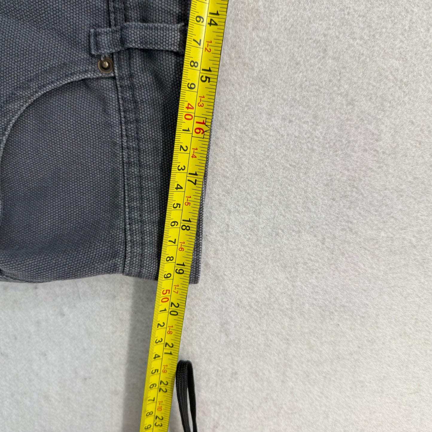 No Boundaries Men's Graphite Gray Baggy Carpenter Pants Hammer Loop Size 38