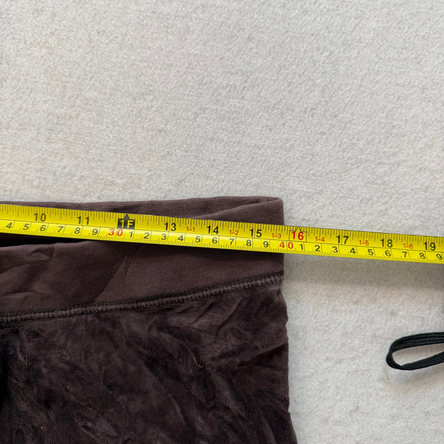 Juicy Couture Brown Velour Tracksuit Set Zip Up Hoodie & Flared Pant Y2K Size M