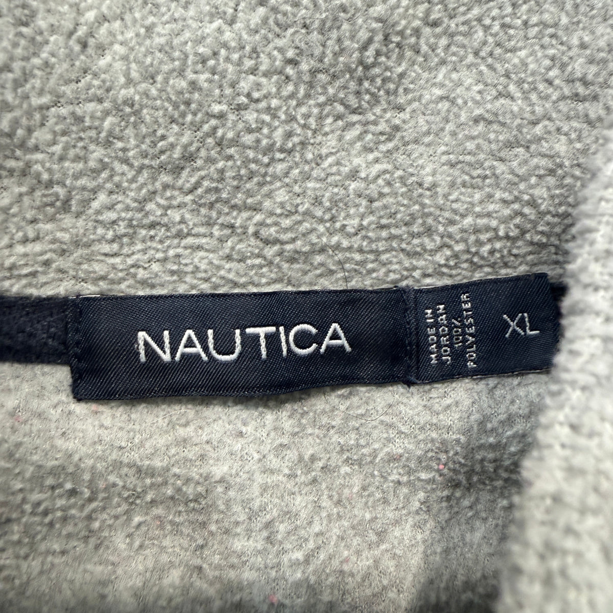 Nautica Grey Fleece Full Zip Jacket Size XL photo 3