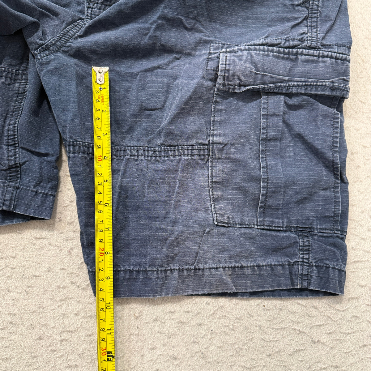 Gap Cargo Shorts Men's Navy Blue Ripstop Cotton Utility Pockets Size 36 photo 5