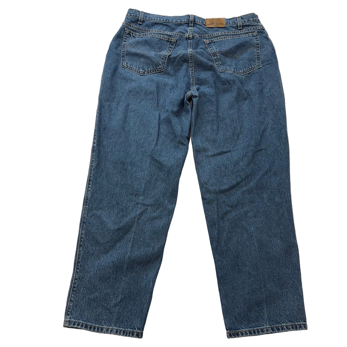 Levi's Strauss & Co Men's Medium Wash Blue Denim Relaxed Fit Baggy Jeans Size 42