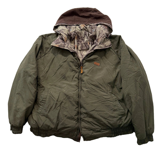 Woolrich Outdoor Guide Collection Men's Olive Green Hooded Jacket Size 2XL