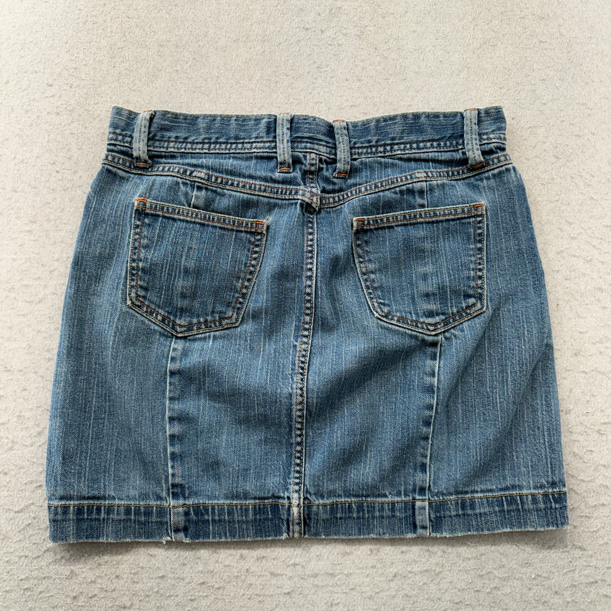 GAP Stretch Women's Blue Medium Wash Denim Mini Skirt 5-Pockets Y2K Size W30