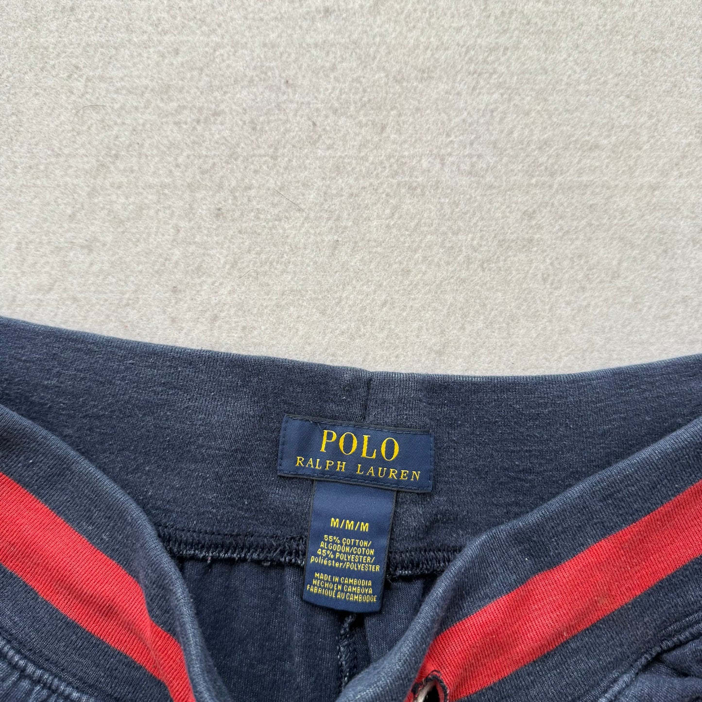 Polo Ralph Lauren Men's Navy Blue Relaxed Fit Sweatpants Loungewear Y2K Size M