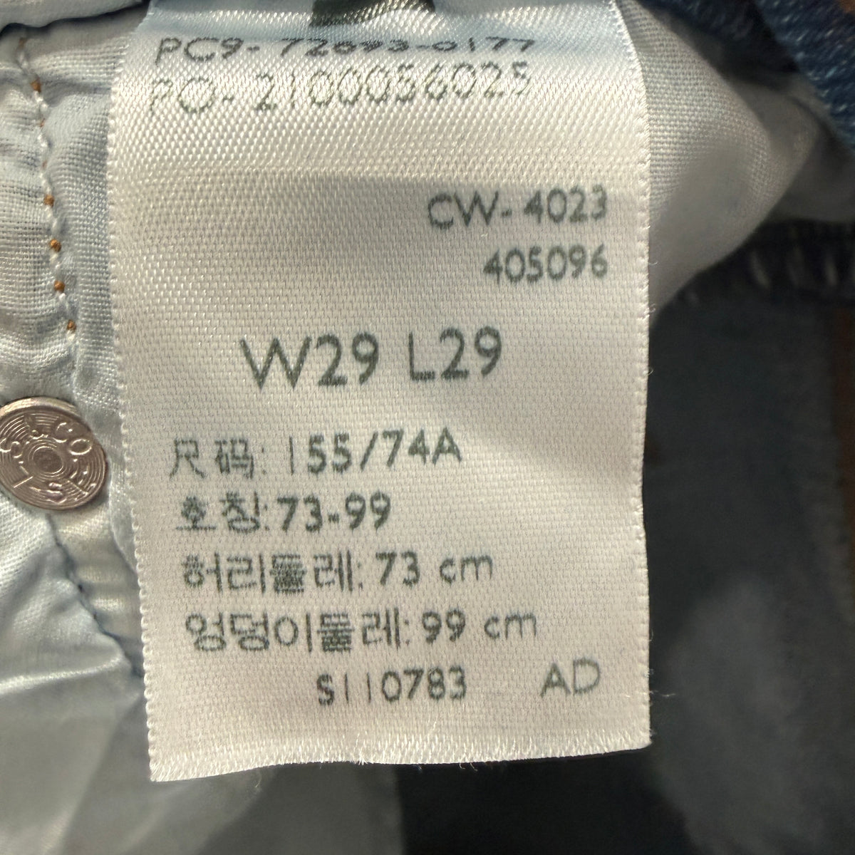 Levi's Ribcage Straight Ankle Jeans Women's Medium Wash High Rise Size 29x29 photo 4