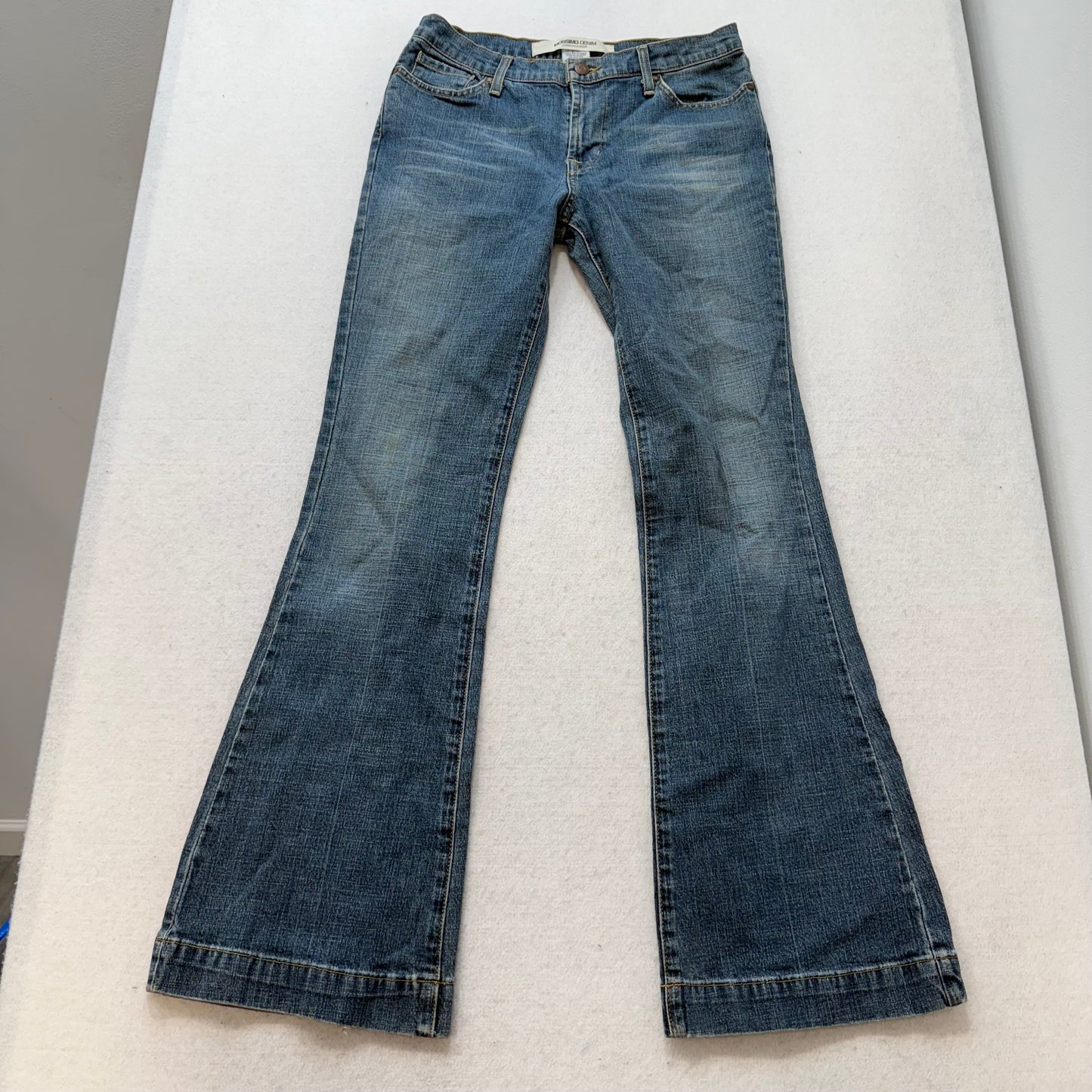 Mossimo Women's Medium Wash Blue Denim Bootcut Jeans Streetwear Preppy Size 6