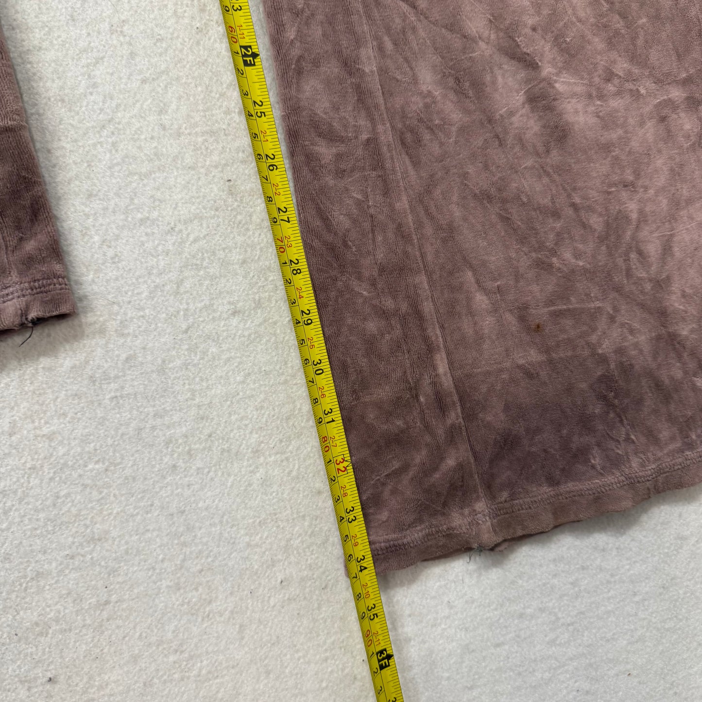 Vintage Juicy Couture Women's Brown Velour Flared Track Pant Loungewear Size S