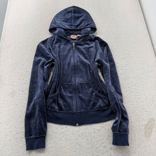 Juicy Couture Navy / dark navy Velour Hoodie, size M – photo 2 of 6