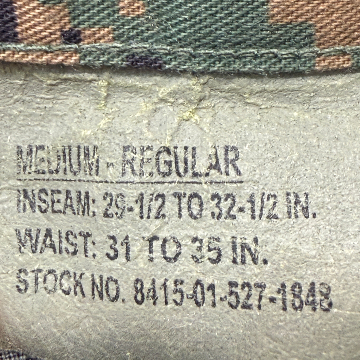 USMC MARPAT Woodland Camo Combat Trousers Men's Digital Camouflage Size M photo 3
