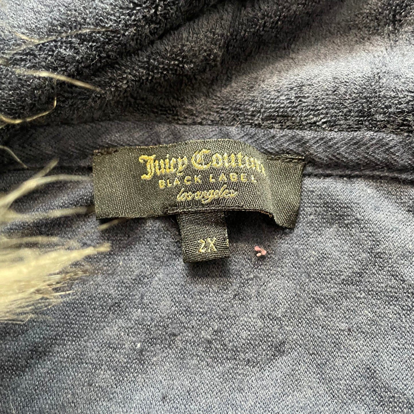 . Terry cloth fur hoodie
