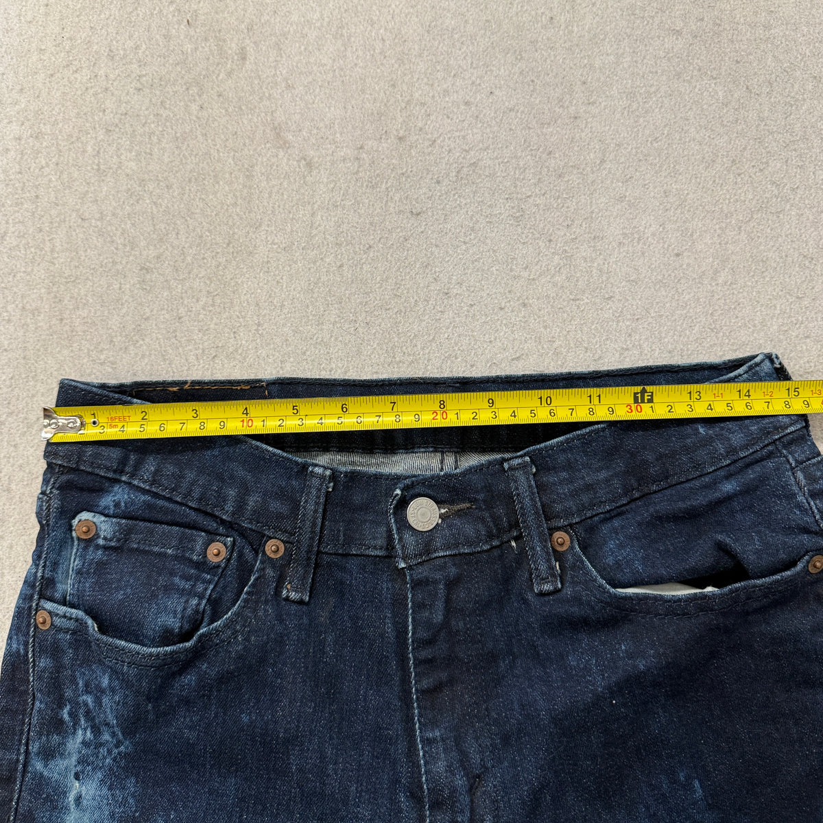 Levi's 511 Slim Fit Jeans Men's Dark Wash Blue Denim Five Pocket Size 32x32 photo 4